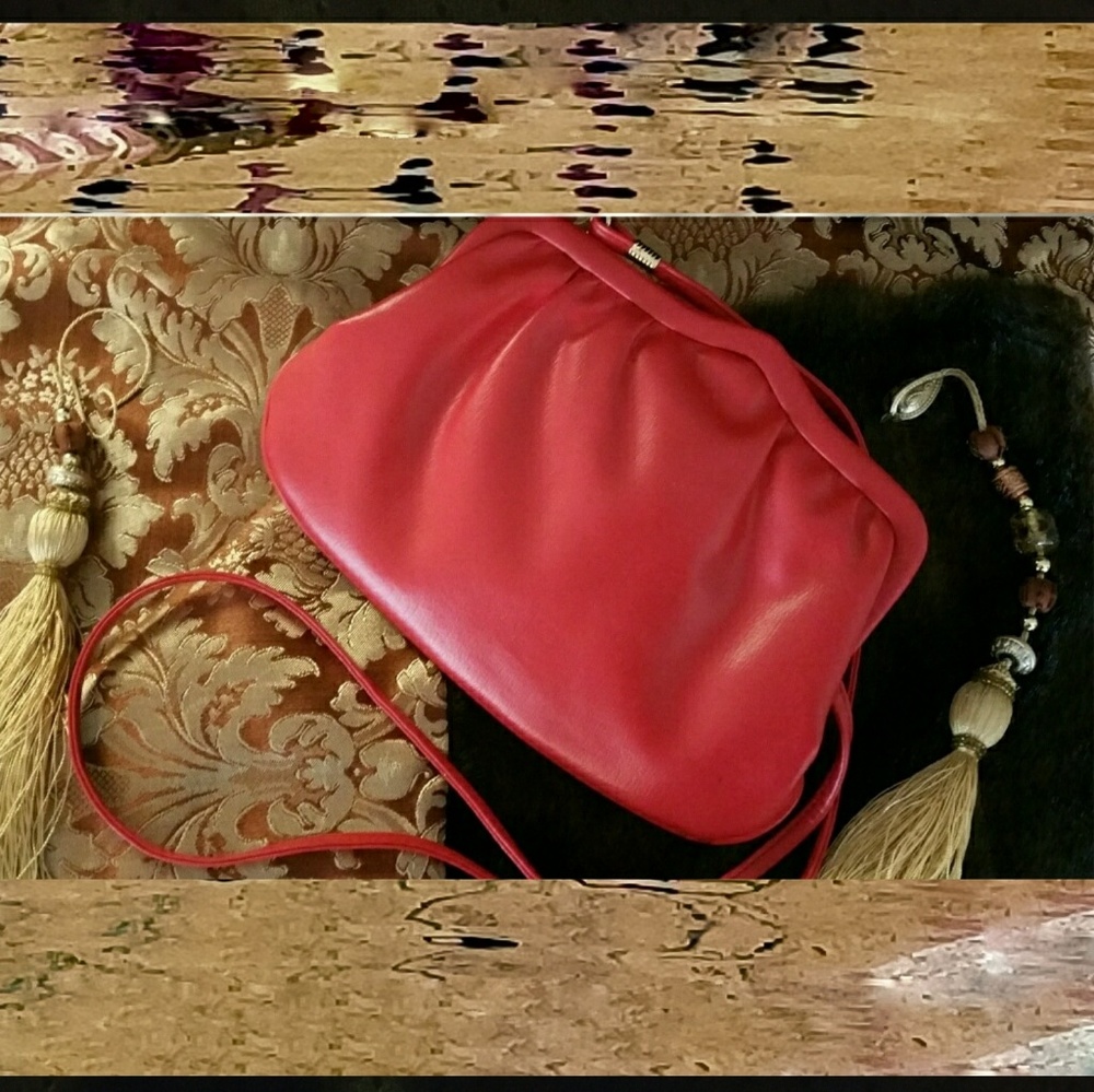 Handbag, JR, red vintage